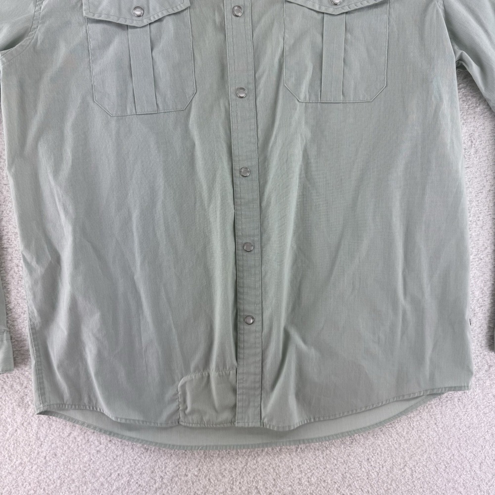 Howler Bros Gaucho Snapshirt  Embroidered Toucans Mens  Large Green Western - Picture 4 of 13